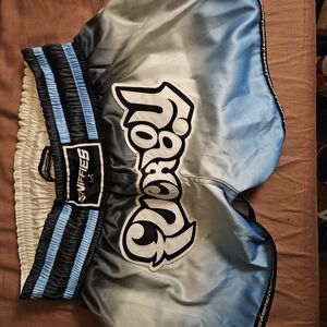 Siffies Men’s Muay Thai Shorts in Blue Gradient
